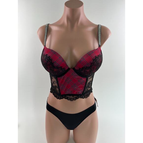 Victoria’s Secret Very Sexy Push Up Bra & Brazilian Bottom Set 34C / S - Picture 2 of 14